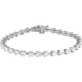 Rivière Élégance Diamond Bracelet 14K White & Yellow Gold