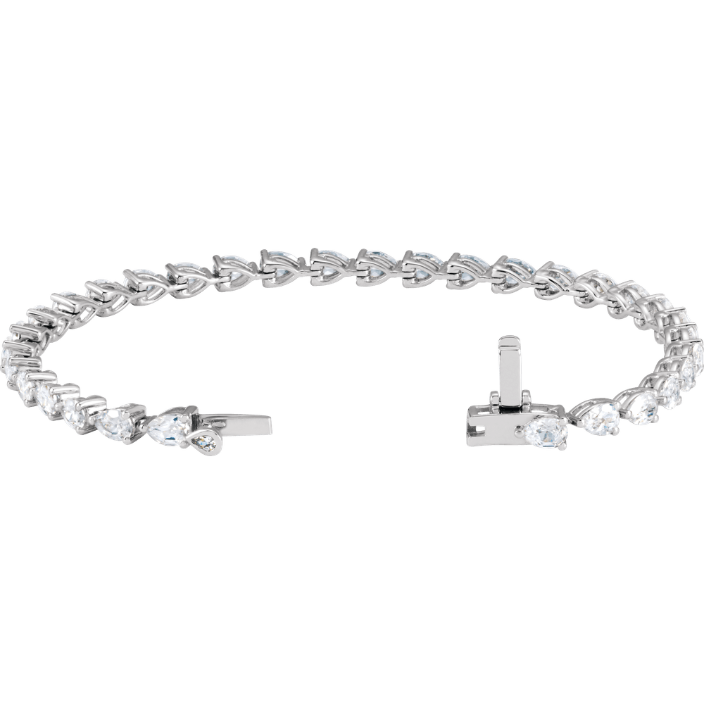 Rivière Élégance Diamond Bracelet 14K White & Yellow Gold