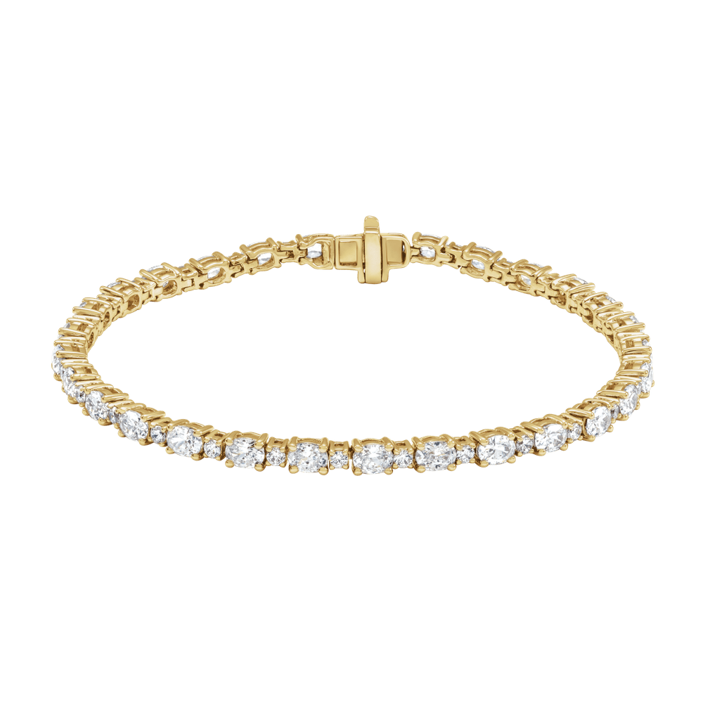 Victoire 14K White Gold 5 1/2 CTW Oval Lab-Grown Diamond Bracelet