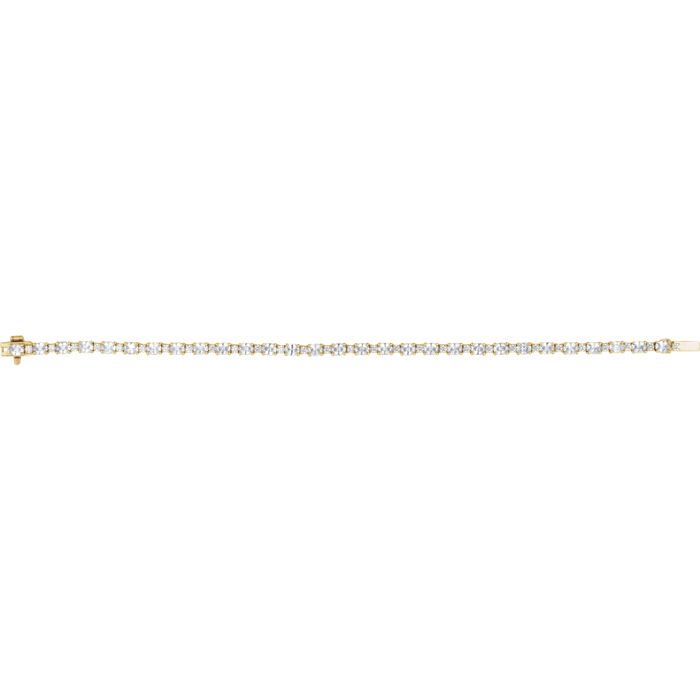 Victoire 14K White Gold 5 1/2 CTW Oval Lab-Grown Diamond Bracelet
