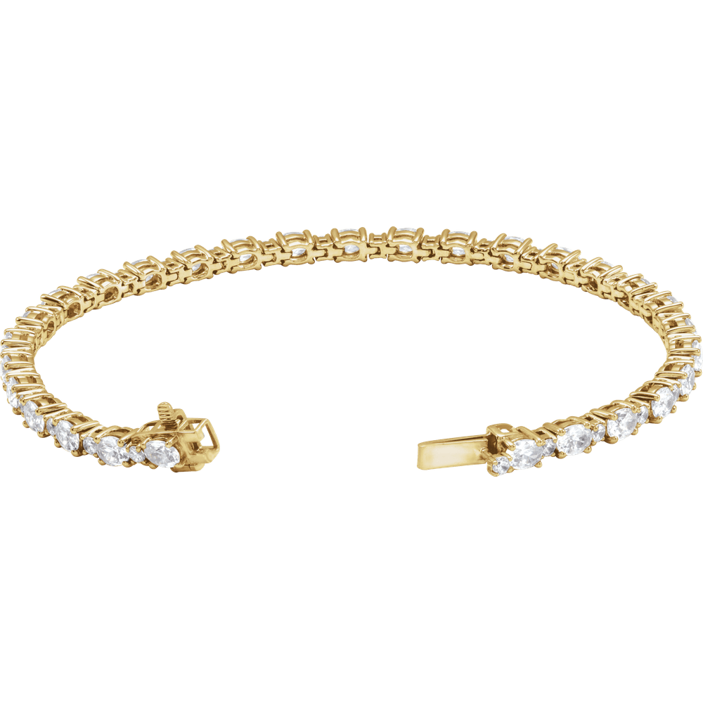 Victoire 14K White Gold 5 1/2 CTW Oval Lab-Grown Diamond Bracelet