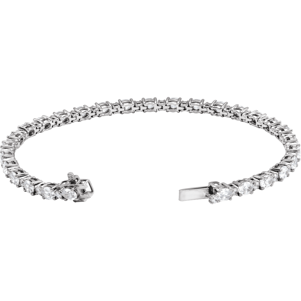 Victoire 14K White Gold 5 1/2 CTW Oval Lab-Grown Diamond Bracelet