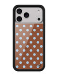 Polka Dot | Brown and Blue iPhone Case