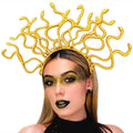 BARTOSI Medusa Costume Headband Gold Snake Headpiece Halloween Costume Hair Accessories for Women