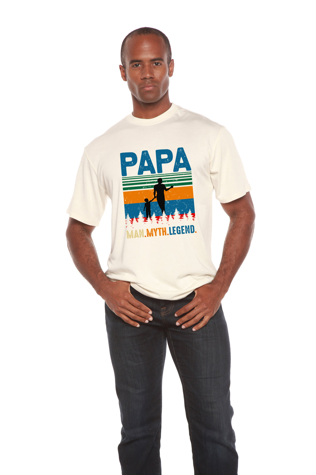 Papa Man Myth Legend Graphic T-Shirt