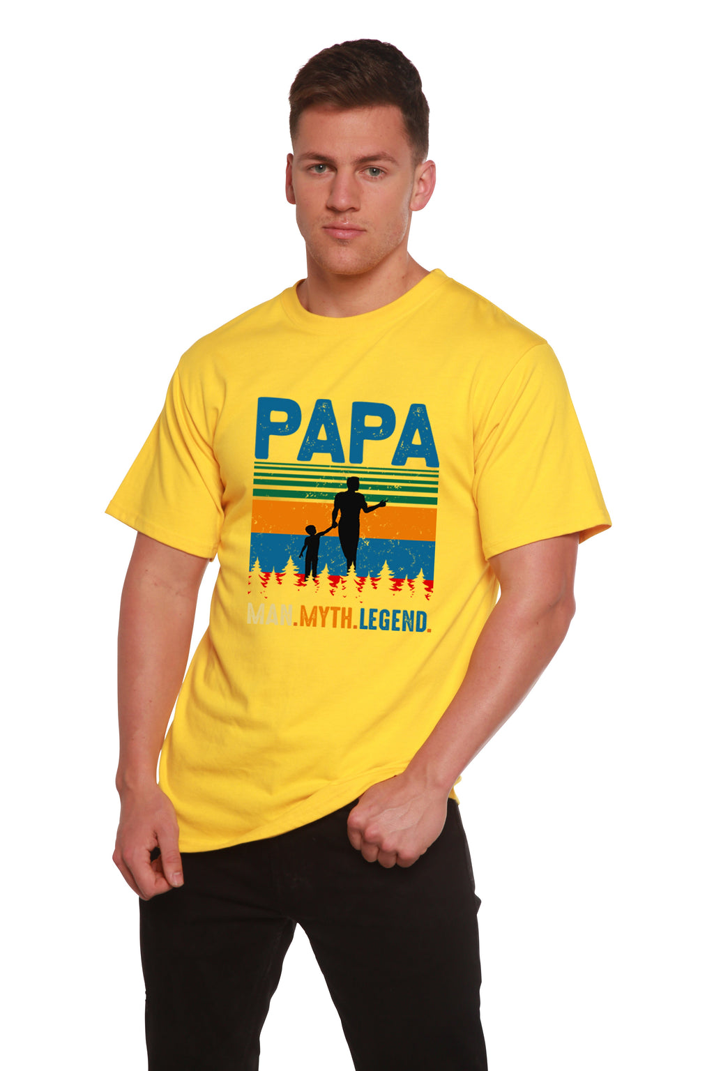 Papa Man Myth Legend Graphic T-Shirt