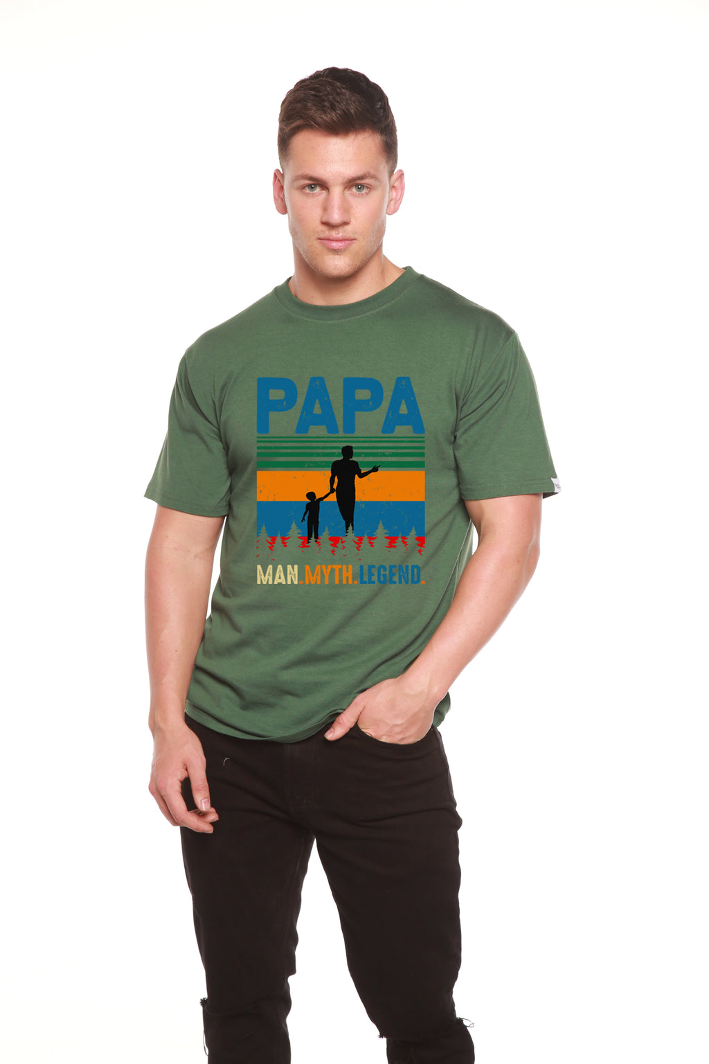 Papa Man Myth Legend Graphic T-Shirt