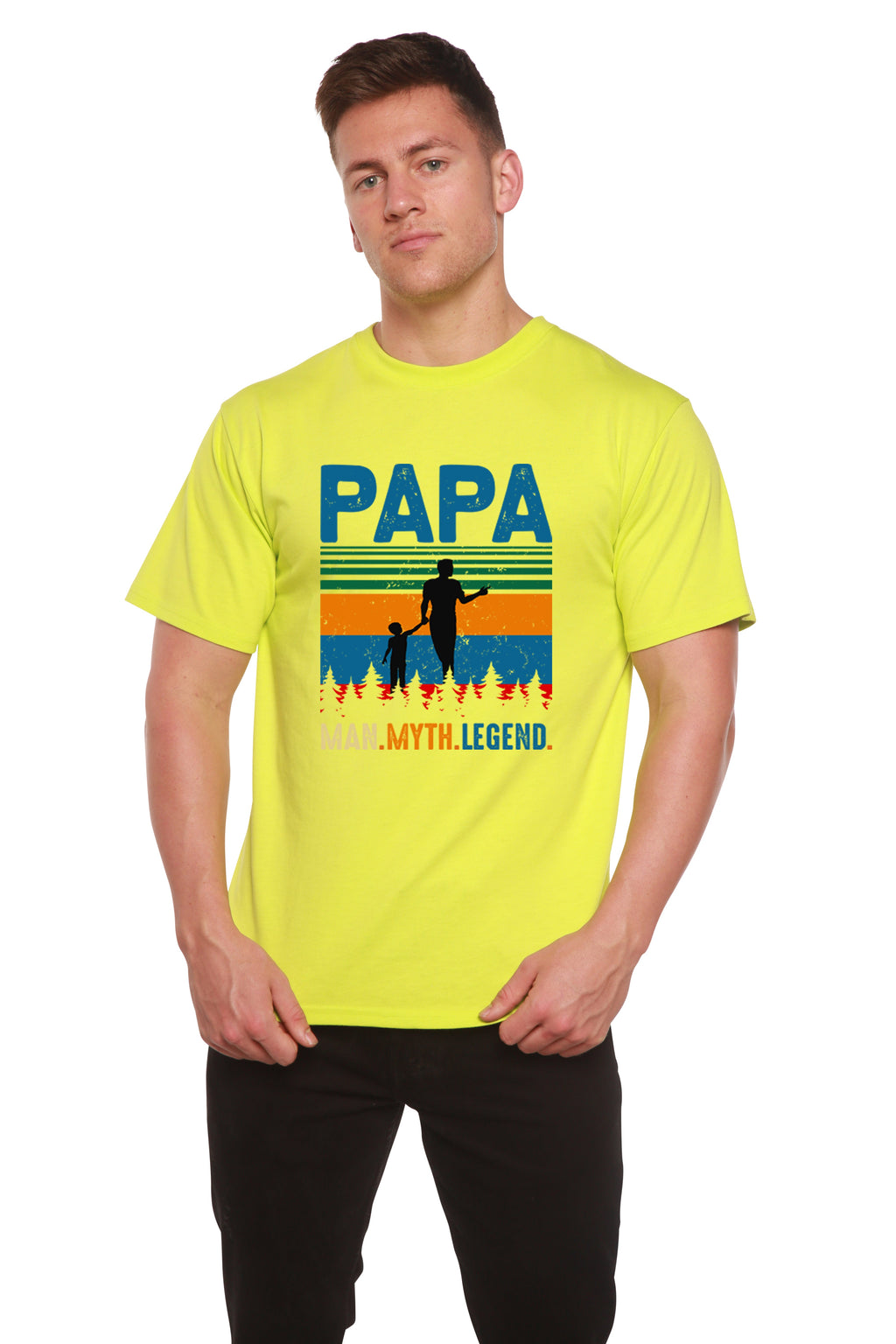 Papa Man Myth Legend Graphic T-Shirt
