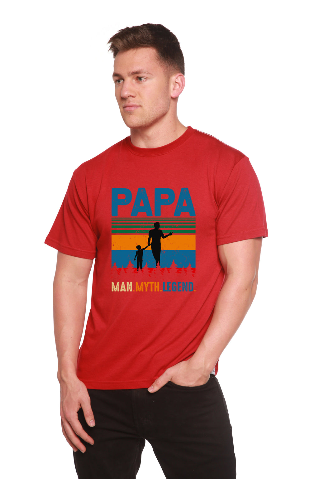 Papa Man Myth Legend Graphic T-Shirt