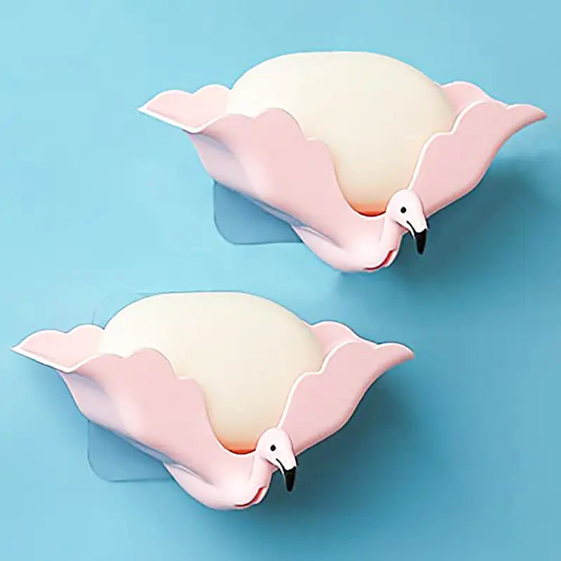 Wall-Mounted Plastic Soap Holder for Bathroom & Kitchen