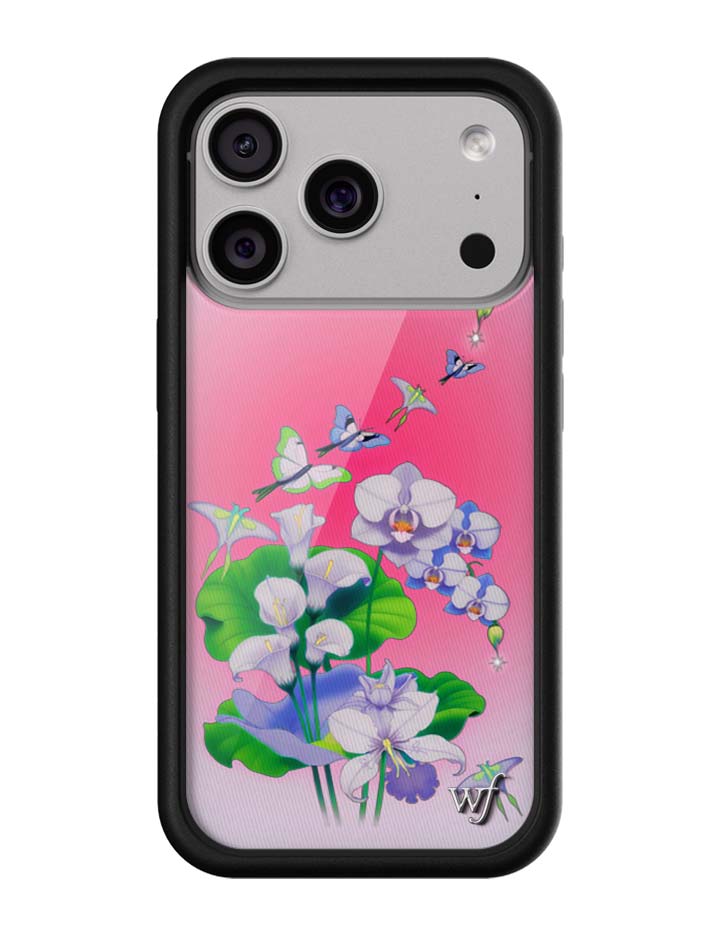 Butterfly Dreams Protective iPhone Case in Pink Pastel Florals - Image 4
