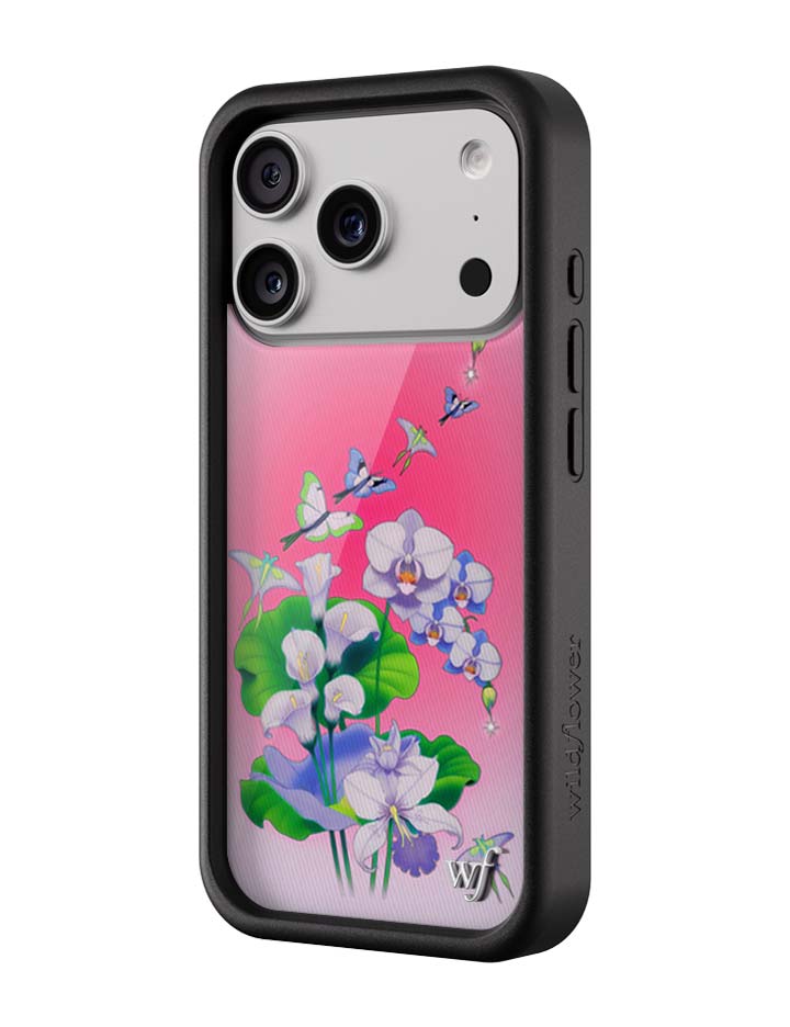 Butterfly Dreams Protective iPhone Case in Pink Pastel Florals - Image 5