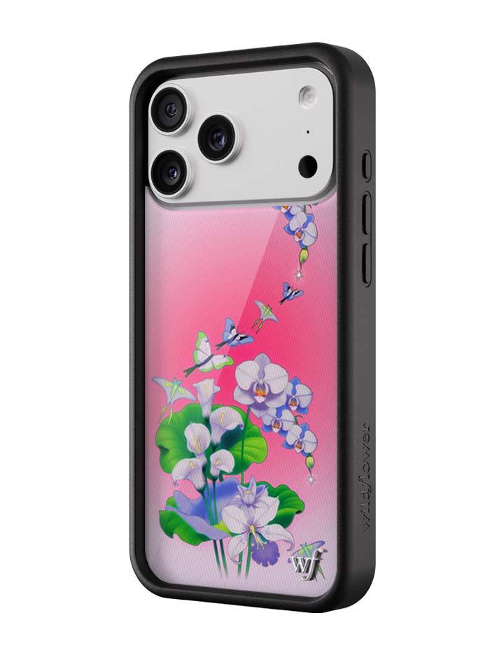 Butterfly Dreams Protective iPhone Case in Pink Pastel Florals - Image 2