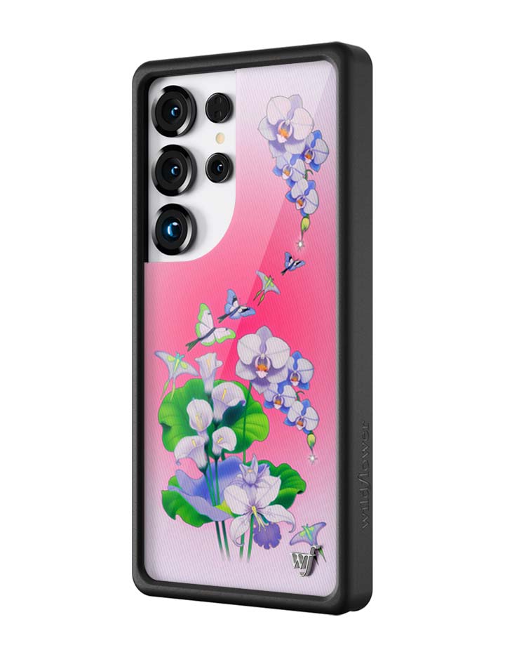 Butterfly Dreams Samsung Galaxy Case with Pastel Floral Pattern - Image 2