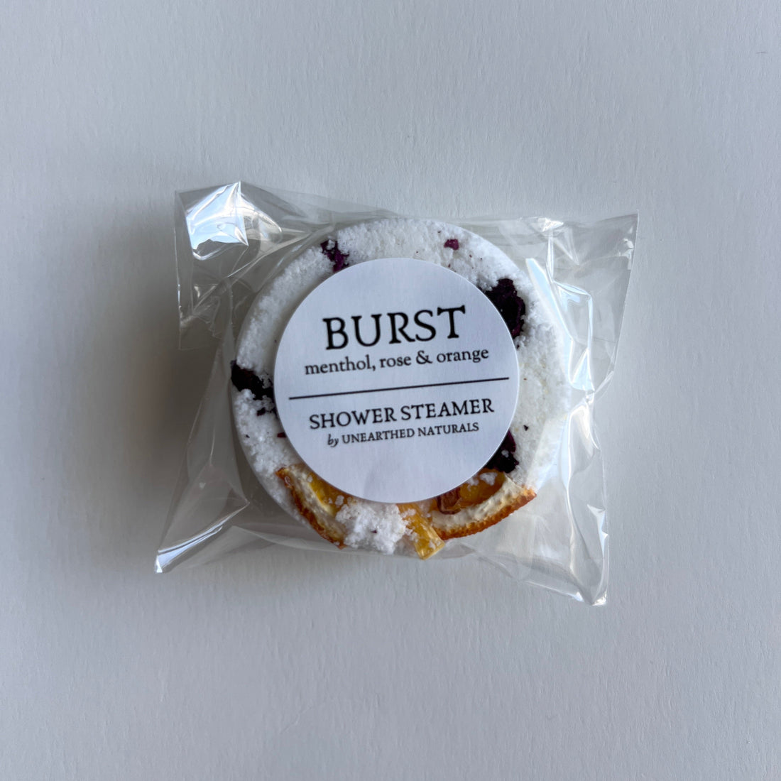 Burst Shower Steamer with Menthol, Rose and Sweet Orange - Image 3
