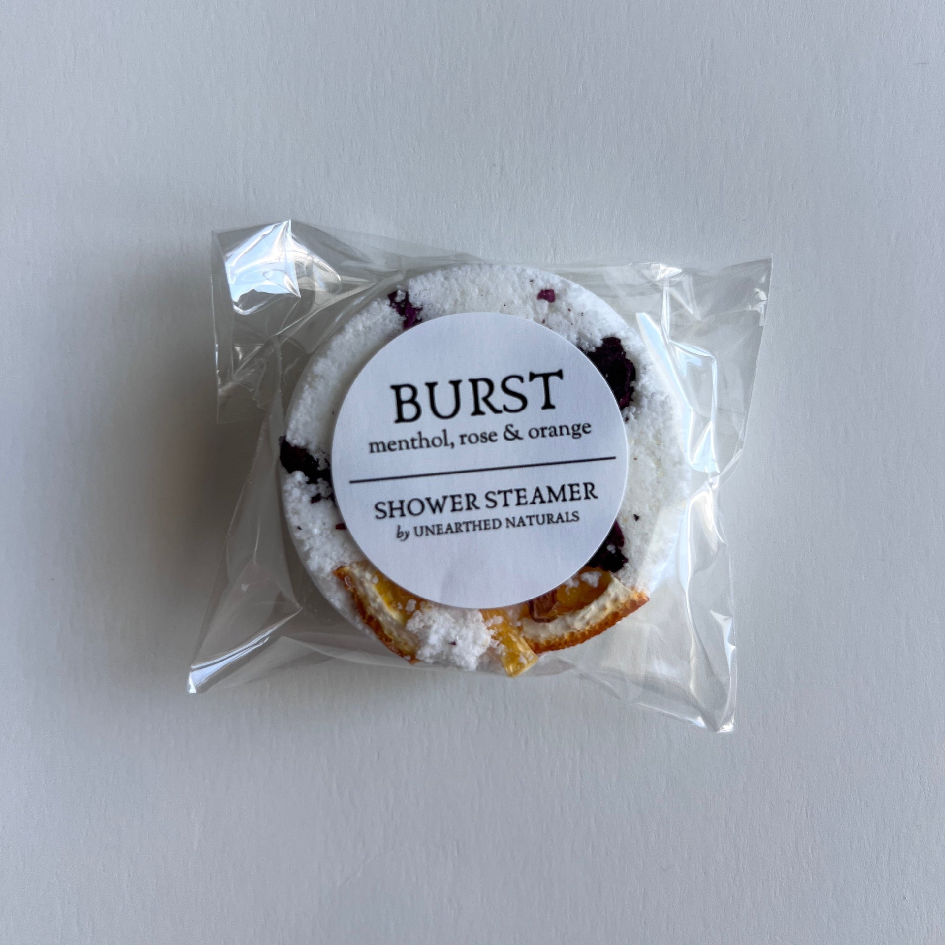 Burst Shower Steamer with Menthol, Rose and Sweet Orange - Image 3