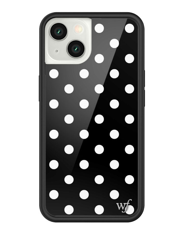 Black and White Polka Dot Protective iPhone Case - Image 41