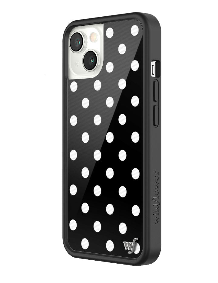 Black and White Polka Dot Protective iPhone Case - Image 42