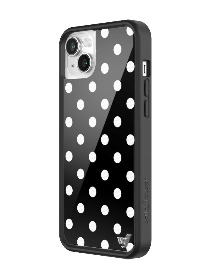 Black and White Polka Dot Protective iPhone Case - Image 40