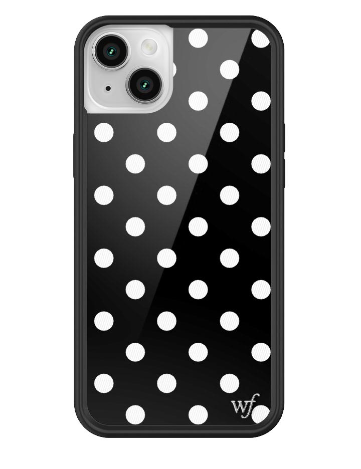 Black and White Polka Dot Protective iPhone Case - Image 35