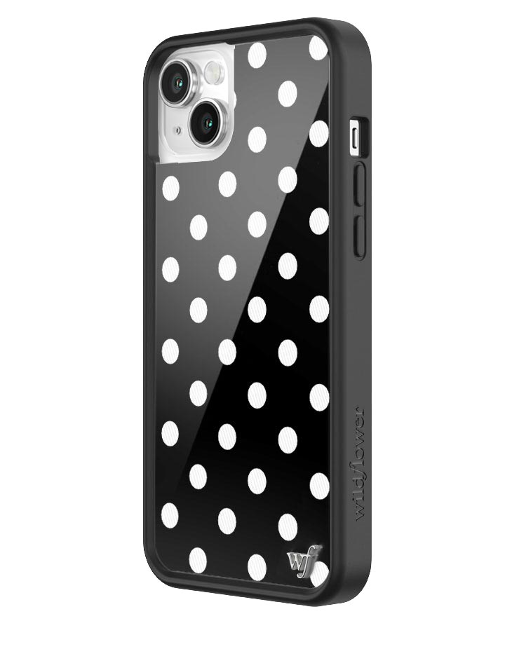 Black and White Polka Dot Protective iPhone Case - Image 36
