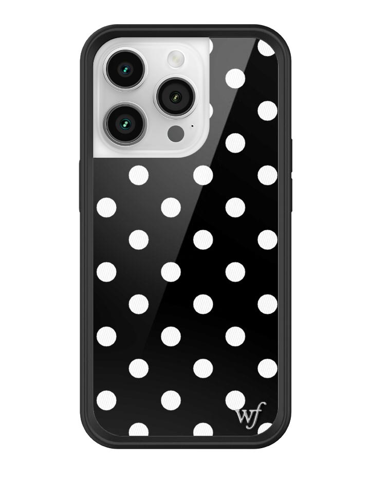Black and White Polka Dot Protective iPhone Case - Image 37
