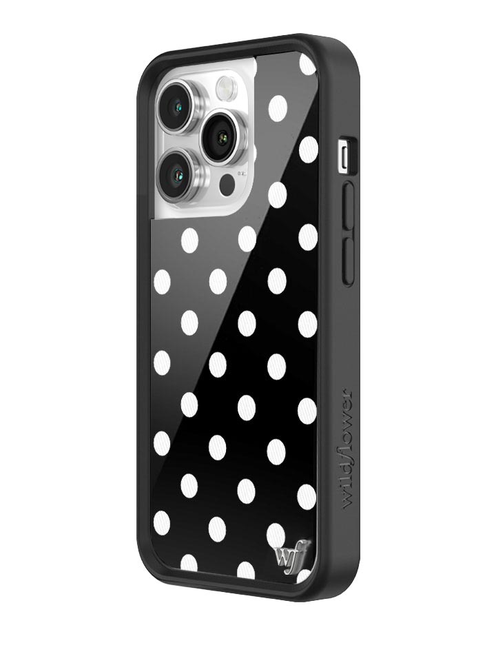 Black and White Polka Dot Protective iPhone Case - Image 38