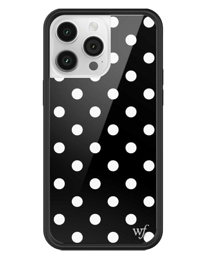 Black and White Polka Dot Protective iPhone Case - Image 33