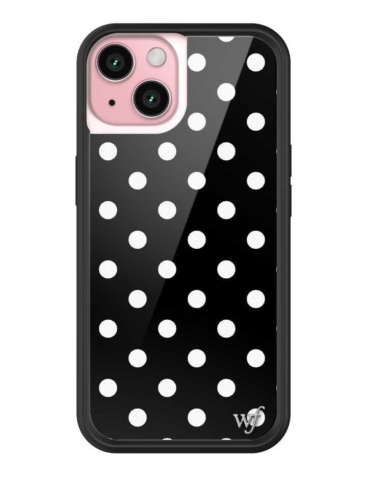 Black and White Polka Dot Protective iPhone Case - Image 31