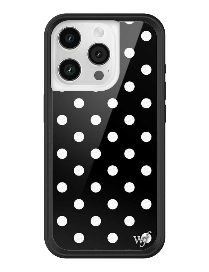 Black and White Polka Dot Protective iPhone Case - Image 29