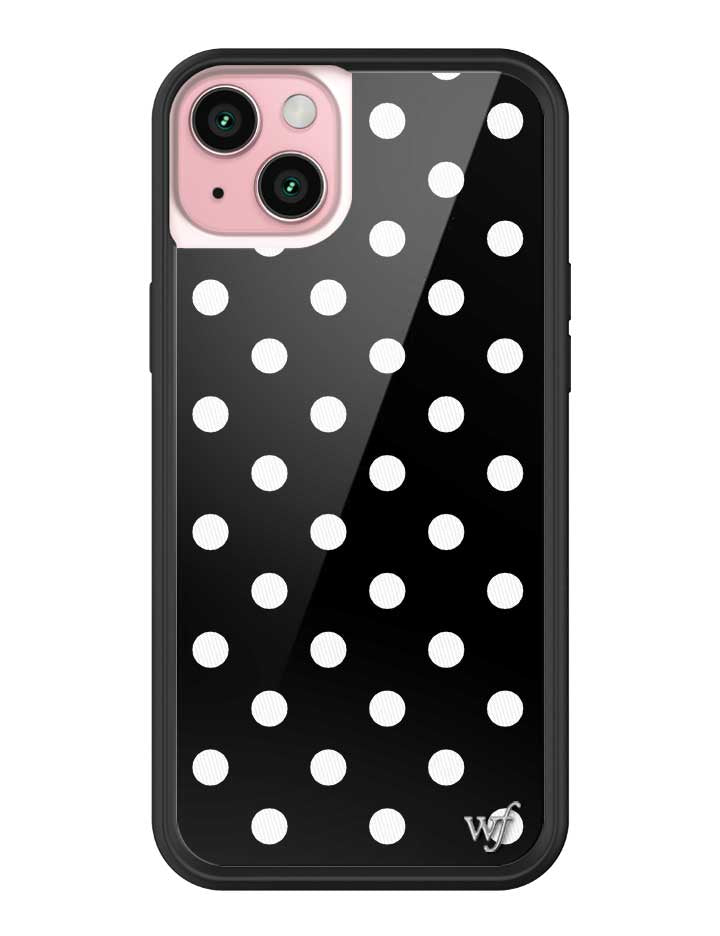 Black and White Polka Dot Protective iPhone Case - Image 27