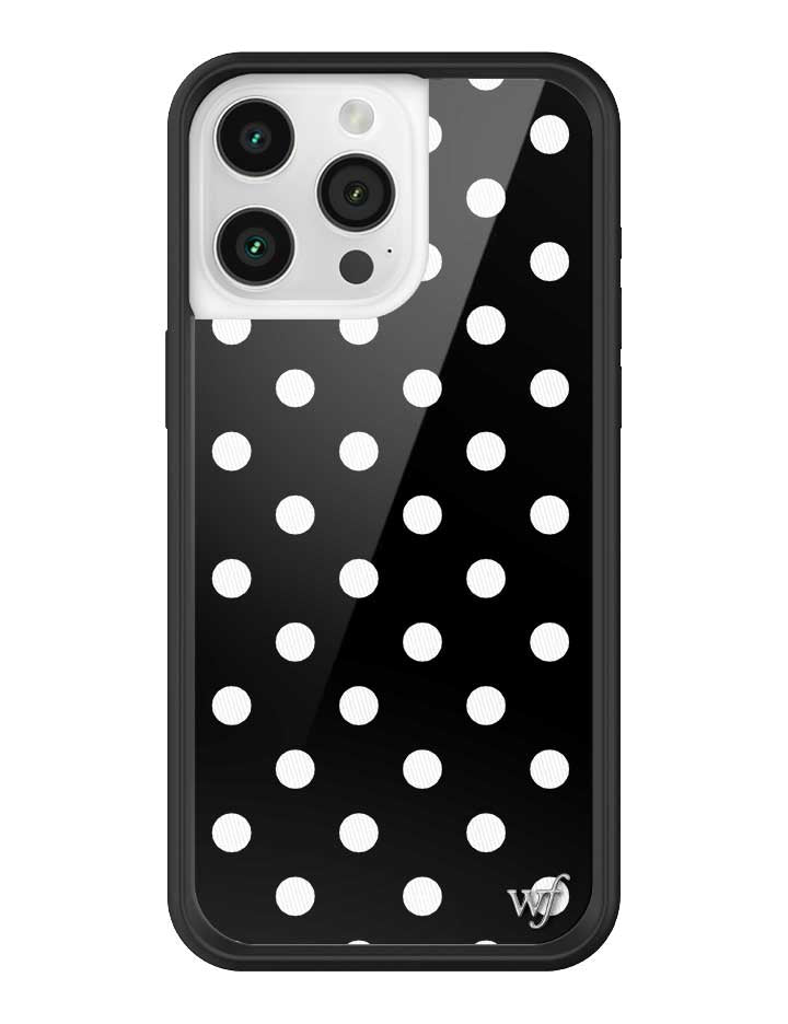 Black and White Polka Dot Protective iPhone Case - Image 25