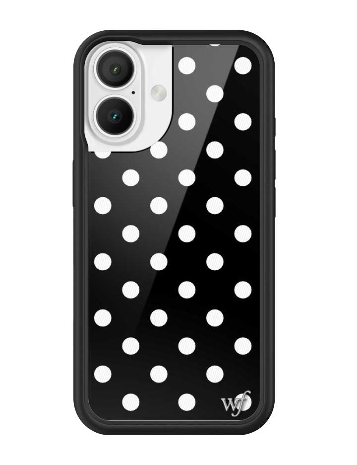 Black and White Polka Dot Protective iPhone Case - Image 21
