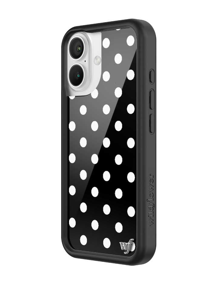 Black and White Polka Dot Protective iPhone Case - Image 22