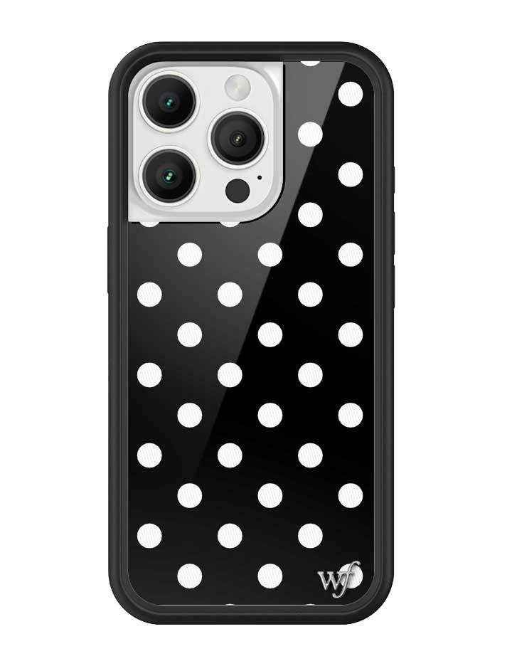 Black and White Polka Dot Protective iPhone Case - Image 19