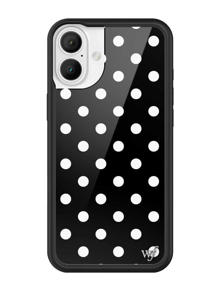 Black and White Polka Dot Protective iPhone Case - Image 17