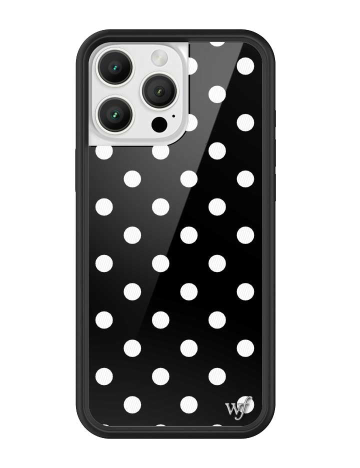 Black and White Polka Dot Protective iPhone Case - Image 15