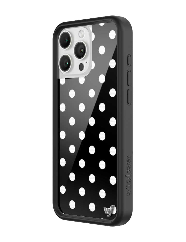 Black and White Polka Dot Protective iPhone Case - Image 16