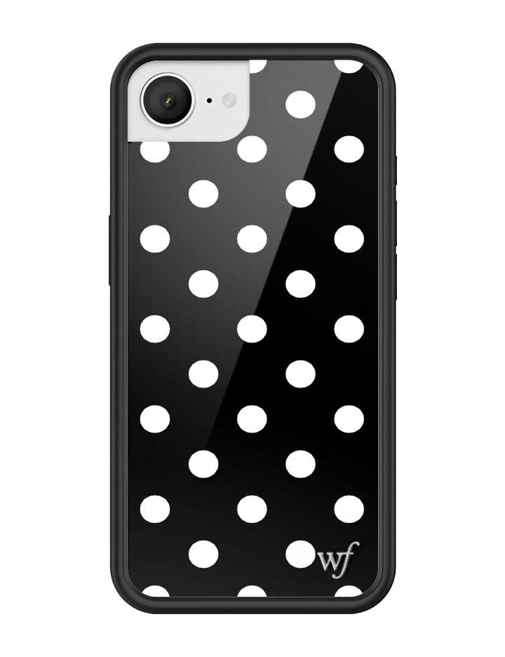 Black and White Polka Dot Protective iPhone Case - Image 23