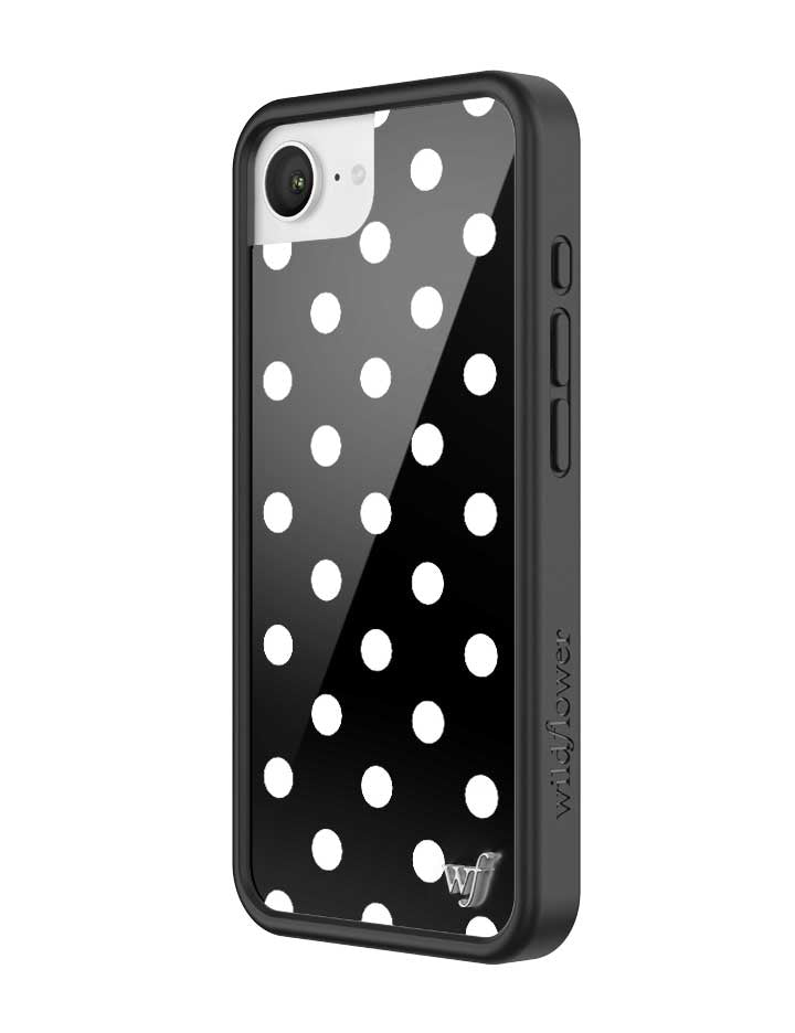 Black and White Polka Dot Protective iPhone Case - Image 24