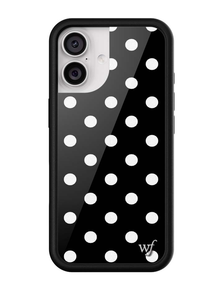 Black and White Polka Dot Protective iPhone Case - Image 7