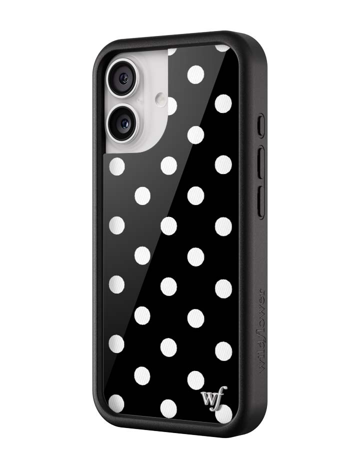 Black and White Polka Dot Protective iPhone Case - Image 8