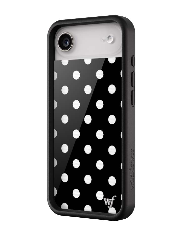 Black and White Polka Dot Protective iPhone Case - Image 13