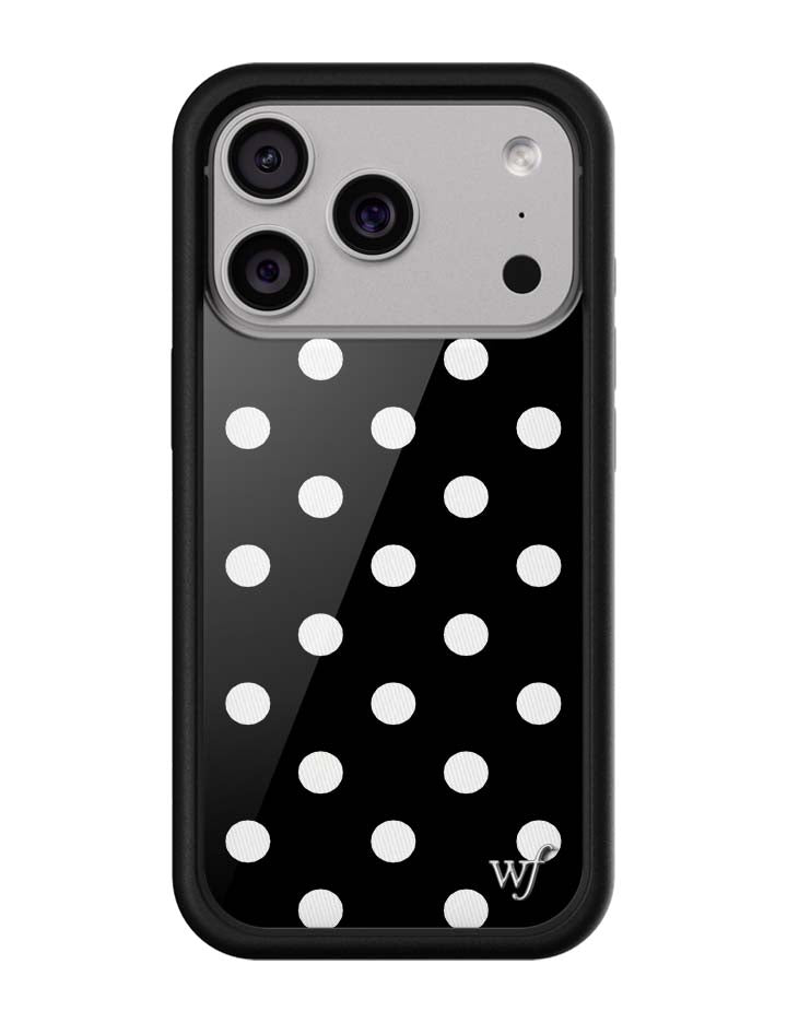 Black and White Polka Dot Protective iPhone Case - Image 4