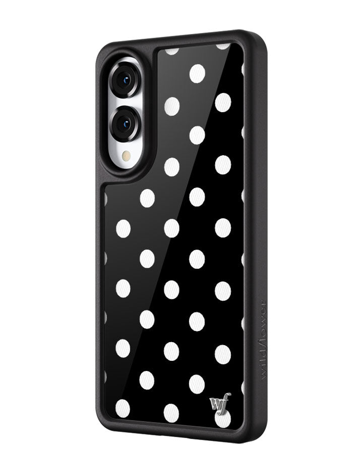 Polka Dot | Black and White Samsung Galaxy Case