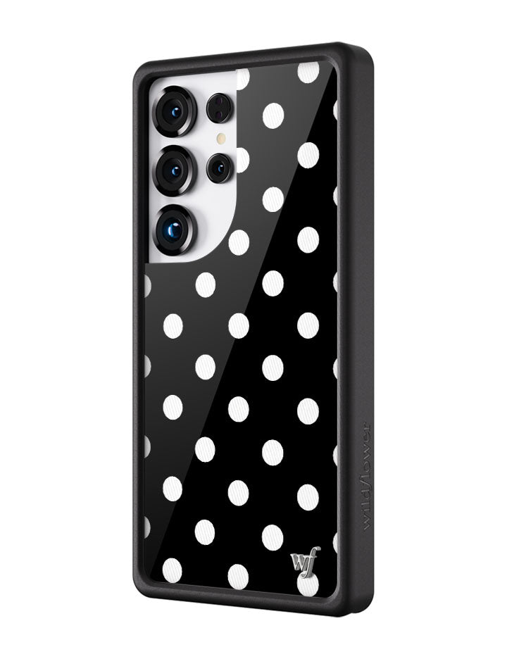 Polka Dot Samsung Galaxy Case in Black and White - Image 2
