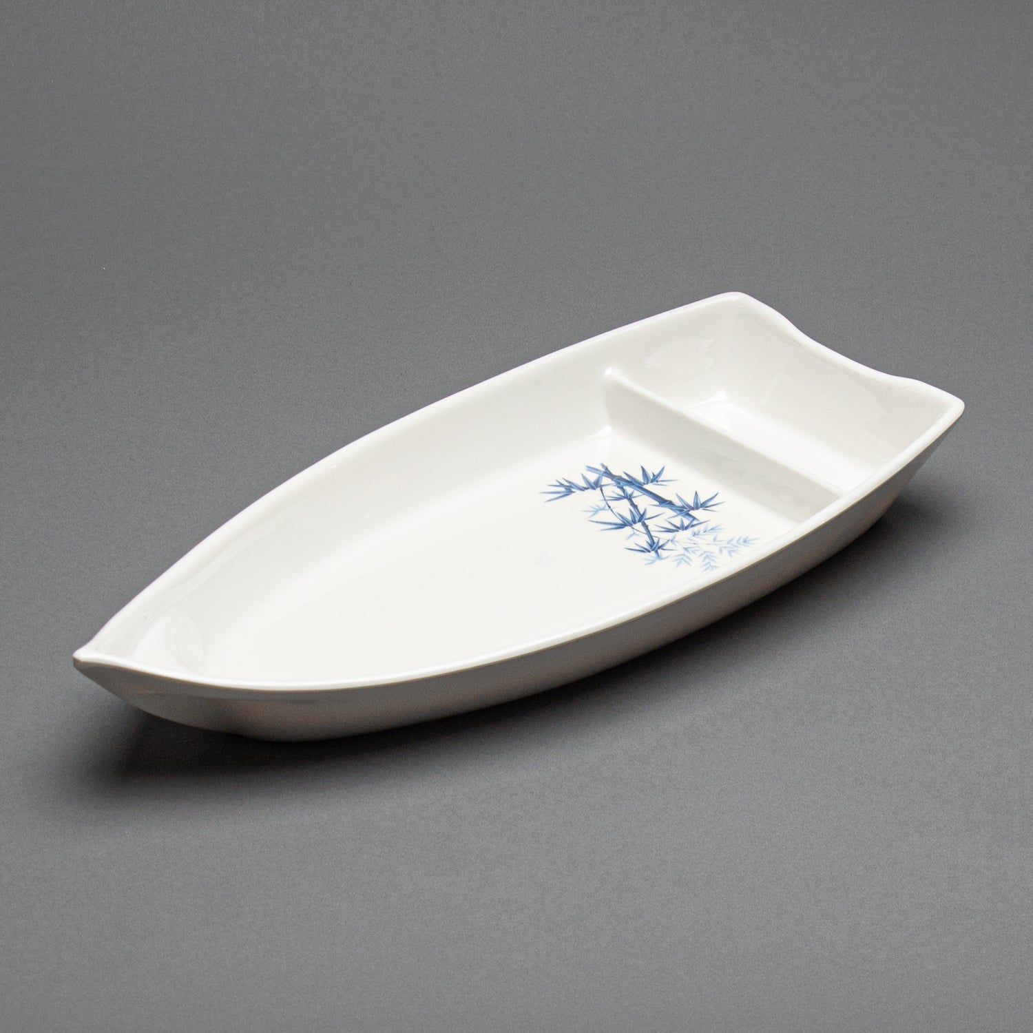 Melamine Sushi Boat, 3pc, 15.25" x 7" (Elegant Blue Bamboo)