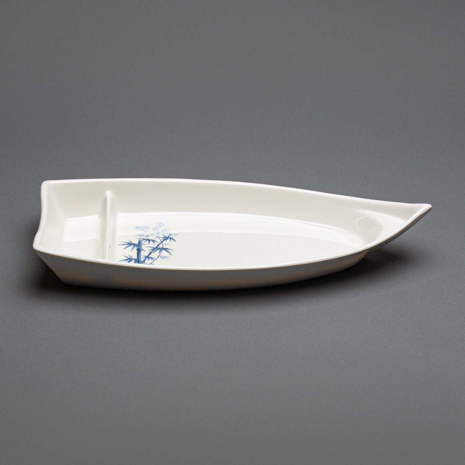 Melamine Sushi Boat, 3pc, 15.25" x 7" (Elegant Blue Bamboo)
