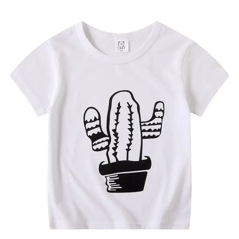 Cartoon Short Sleeve T-shirt for Kids (Boys & Girls)