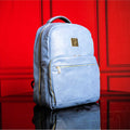 Baby Blue Leather Commuter Bag
